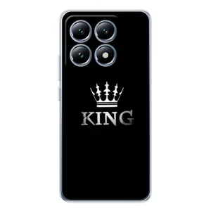 Чехол (Корона на чёрном фоне) для 14Т Про (KING)