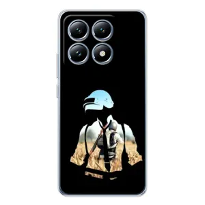 Силиконовый чехол с картинкой "Герой Pubg" на Xiaomi 14T Pro (Пубг мен)