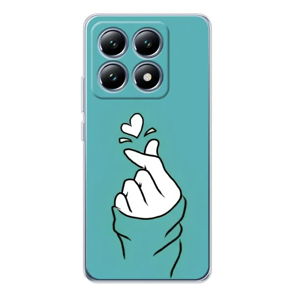 Чохол з малюнком «Сердечко на бірюзовому» для Xiaomi 14T Pro Чохол з малюнком «Сердечко на бірюзовому» для Xiaomi 14T Pro