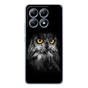 Чехлы с принтом СОВЫ для Xiaomi 14T Pro (Сова на чёрном)