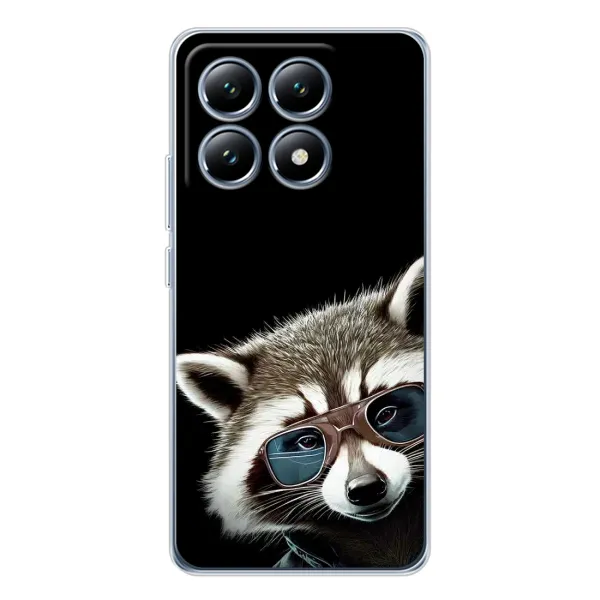 Чехол с рисунком «Стильный Енот» для Xiaomi 14T Pro Чехол с рисунком «Стильный Енот» для Xiaomi 14T Pro