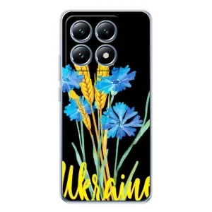 Чехол на Xiaomi 14T Pro Украинский дизайн (Ukraine в цветочках)