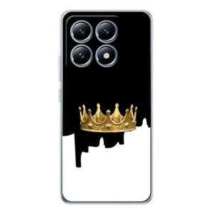 Чехол (Корона на чёрном фоне) для 14Т Про (Золотая корона)