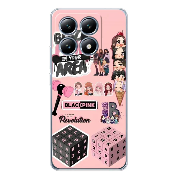 Чехол с рисунком «BLACK PINK коллаж» для Xiaomi 14T