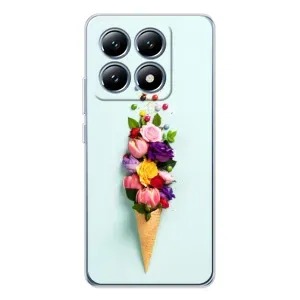 Чехлы с тематикой "ЦВЕТЫ" на Xiaomi 14T (Цветок-мороженное)