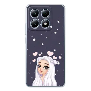 Чехол Стильные девушки на Xiaomi 14T (Девушка и сердечки)