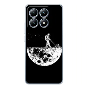 Силиконовый Чехол с принтом "Космонавты" на Xiaomi 14T (Космонавт)