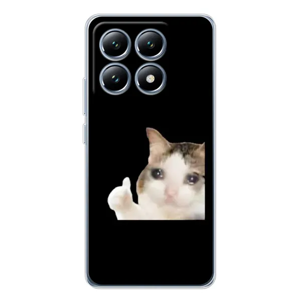 Чехол с рисунком «Кот в слезах» для Xiaomi 14T Чехол с рисунком «Кот в слезах» для Xiaomi 14T