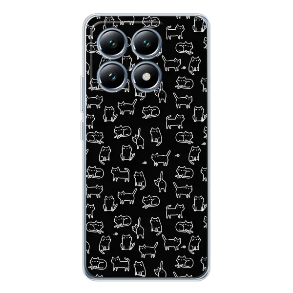 Чехол с рисунком «Котики на черном» для Xiaomi 14T Чехол с рисунком «Котики на черном» для Xiaomi 14T