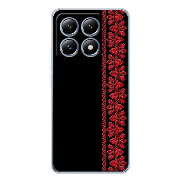 Чехол с рисунком «Красная Вышиванка» для Xiaomi 14T Чехол с рисунком «Красная Вышиванка» для Xiaomi 14T