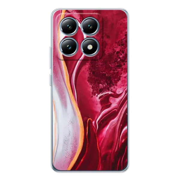 Чехол с рисунком «Красный мрамор» для Xiaomi 14T Чехол с рисунком «Красный мрамор» для Xiaomi 14T