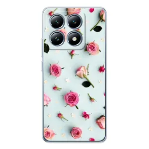 Чехлы с принтом Розочки для Xiaomi 14T (Разные цветы)