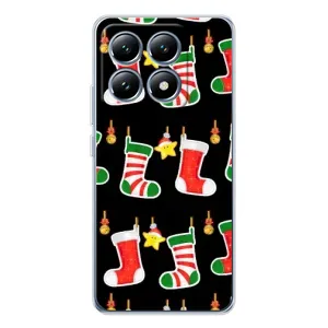 Силиконовый бампер на рождество для Xiaomi 14T (Рождественские подарки)