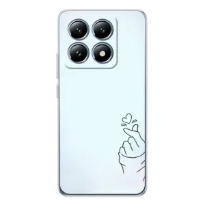 Чохол (Знак сердечка) для Xiaomi 14T (Сердечко на блакитному)