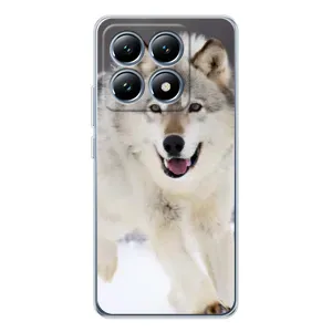 Чехол с Волком на Xiaomi 14T (Волк на снегу)