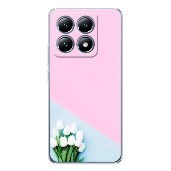 Чехол с рисунком «Белые тюльпаны» для Xiaomi 15 Pro Чехол с рисунком «Белые тюльпаны» для Xiaomi 15 Pro