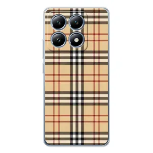 Чехол с Брендами одежды на Сяоми 15 Про (Burberry стиль)
