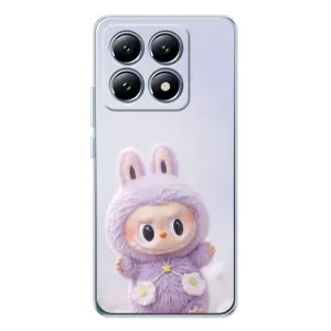Чехол с принтом Лабубу для Xiaomi 15 Pro (Фиолетовый Лабубу)