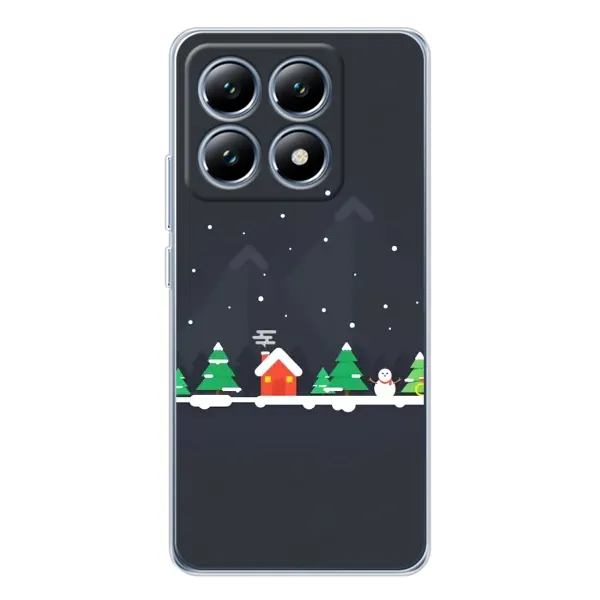 Чехол с рисунком «Город зимний» для Xiaomi 15 Pro