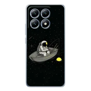 Силіконовый Чохол з принтом "Космонавти" на Xiaomi 15 Pro (Космонавт на рибалці)