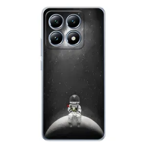 Силіконовый Чохол з принтом "Космонавти" на Xiaomi 15 Pro (Космонавт романтик)