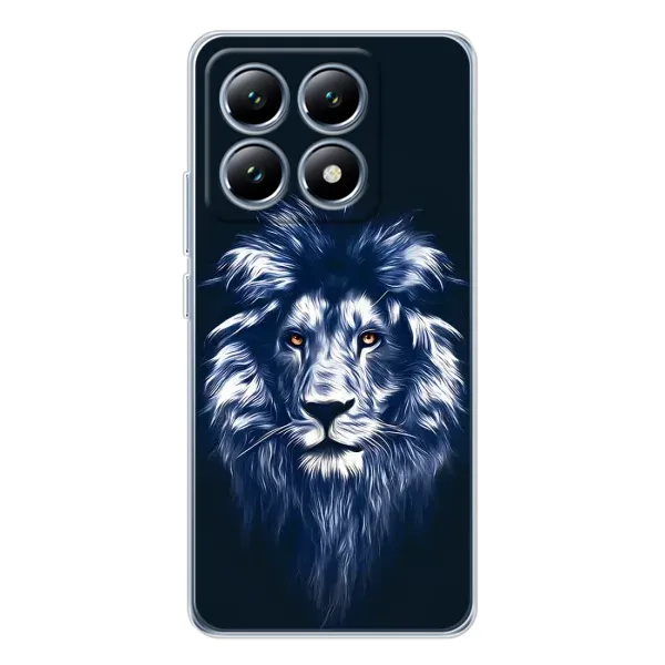 Чехол с рисунком «Лев - синий» для Xiaomi 15 Pro Чехол с рисунком «Лев - синий» для Xiaomi 15 Pro