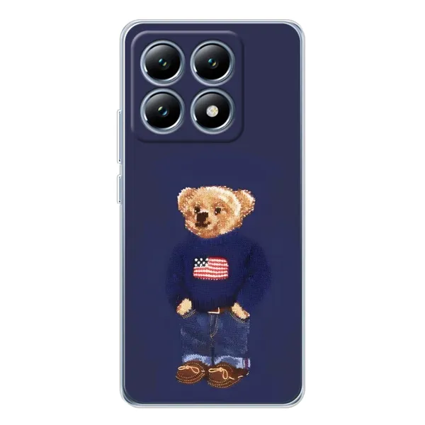 Чехол с рисунком «Мишка USA» для Xiaomi 15 Pro Чехол с рисунком «Мишка USA» для Xiaomi 15 Pro