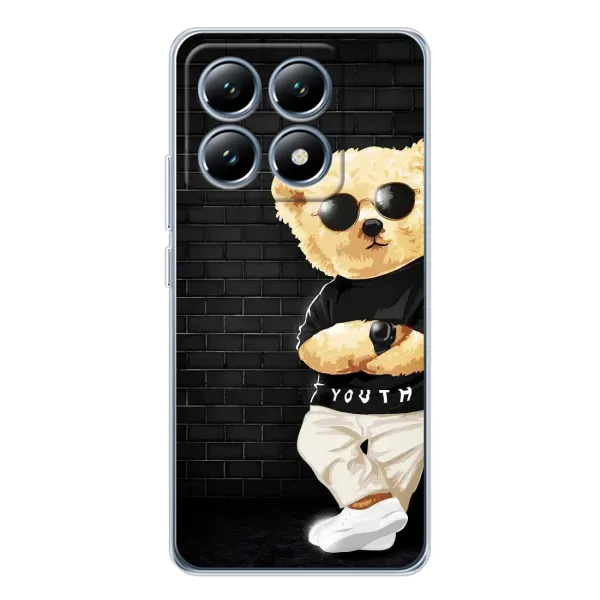 Чехол с рисунком «Мишка в очках» для Xiaomi 15 Pro Чехол с рисунком «Мишка в очках» для Xiaomi 15 Pro