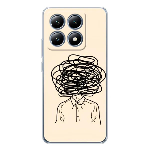 Чехол с рисунком «Мысли» для Xiaomi 15 Pro Чехол с рисунком «Мысли» для Xiaomi 15 Pro