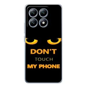 Чехол с Прикольным принтом на Xiaomi 15 Pro (Не трогай мой телефон)