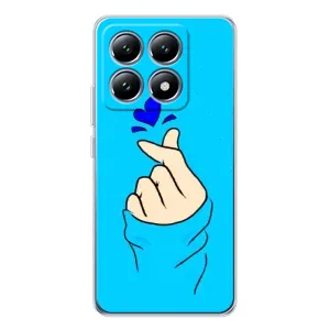 Чохол (Знак сердечка) для Xiaomi 15 Pro (Сердечко на синоьому)