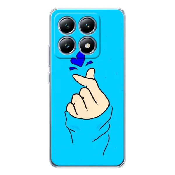 Чехол с рисунком «Сердце на синем» для Xiaomi 15 Pro Чехол с рисунком «Сердце на синем» для Xiaomi 15 Pro