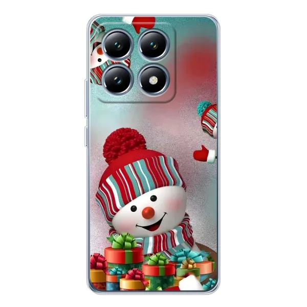 Чехол с рисунком «Снеговик в шапке» для Xiaomi 15 Pro Чехол с рисунком «Снеговик в шапке» для Xiaomi 15 Pro