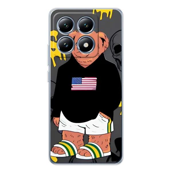 Чехол с рисунком «Teddy USA» для Xiaomi 15 Pro Чехол с рисунком «Teddy USA» для Xiaomi 15 Pro