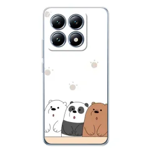 Чехлы с изображением разных животных для Xiaomi 15 Pro (Удивленные медвеженки)