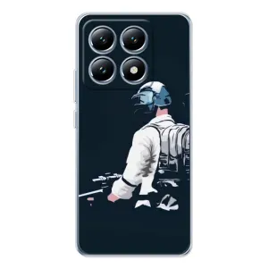 Силиконовый чехол с картинкой "Герой Pubg" на Xiaomi 15 Pro (В экиперовке)