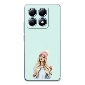 Силиконовый Чехол на Xiaomi 15 Pro с картинкой Стильных Девушек (В шапке)