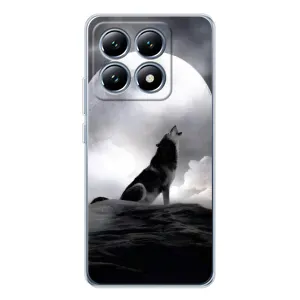 Чехол с Волком на Xiaomi 15 Pro (Волк и луна)