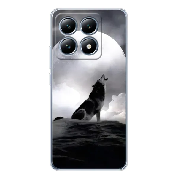 Чехол с рисунком «Волк и луна» для Xiaomi 15 Pro Чехол с рисунком «Волк и луна» для Xiaomi 15 Pro