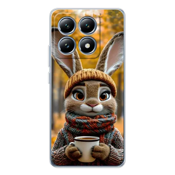 Чехол с рисунком «Зайчик с кофе» для Xiaomi 15 Pro Чехол с рисунком «Зайчик с кофе» для Xiaomi 15 Pro