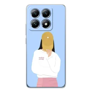 Силиконовый Чехол на Xiaomi 15 Pro с картинкой Стильных Девушек (Желтая кепка)