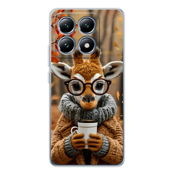 Чехол с рисунком «Жираф с кофе» для Xiaomi 15 Pro Чехол с рисунком «Жираф с кофе» для Xiaomi 15 Pro