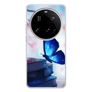 Силіконовий бампер з картинкою звірів для Xiaomi 15 Ultra (Метелик синій)