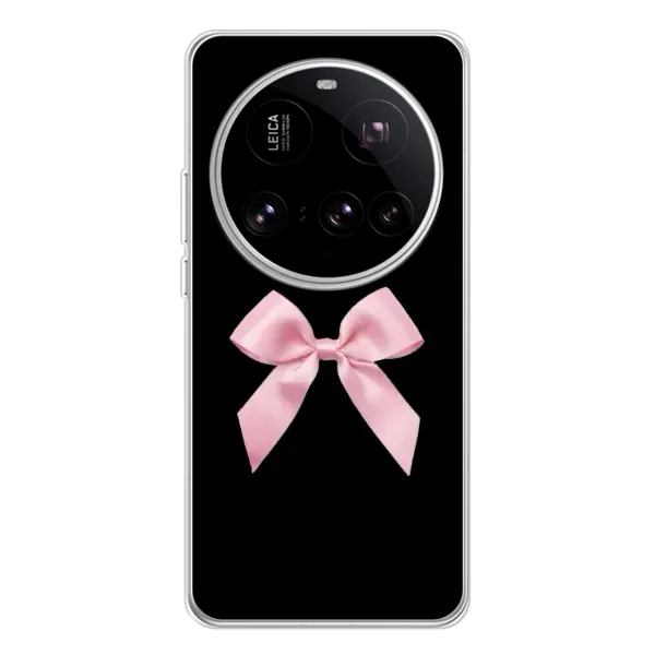 Чехол с рисунком «Бант на черном» для Xiaomi 15 Ultra Чехол с рисунком «Бант на черном» для Xiaomi 15 Ultra