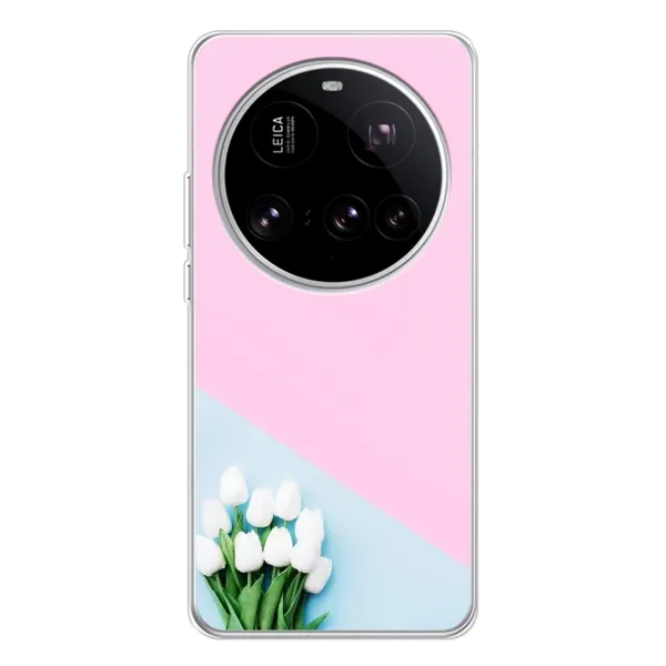 Чехол с рисунком «Белые тюльпаны» для Xiaomi 15 Ultra Чехол с рисунком «Белые тюльпаны» для Xiaomi 15 Ultra