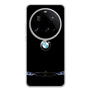 Силиконовый бампер с картинкой машины на Xiaomi 15 Ultra (Черный BMW)