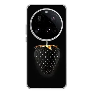 Чехол с изображением вкусной еды для Xiaomi 15 Ultra (Чёрная клубника)