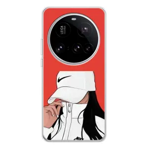 Силіконовый Чохол на Xiaomi 15 Ultra з картинкой Модных девушек (Дівчина Nike)