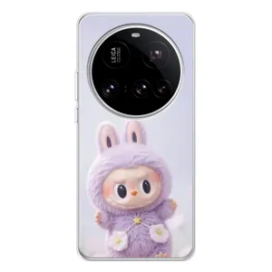Чехол с принтом Лабубу для Xiaomi 15 Ultra (Фиолетовый Лабубу)