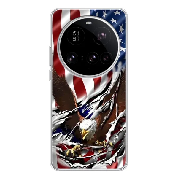 Чехол с рисунком «Флаг USA» для Xiaomi 15 Ultra Чехол с рисунком «Флаг USA» для Xiaomi 15 Ultra